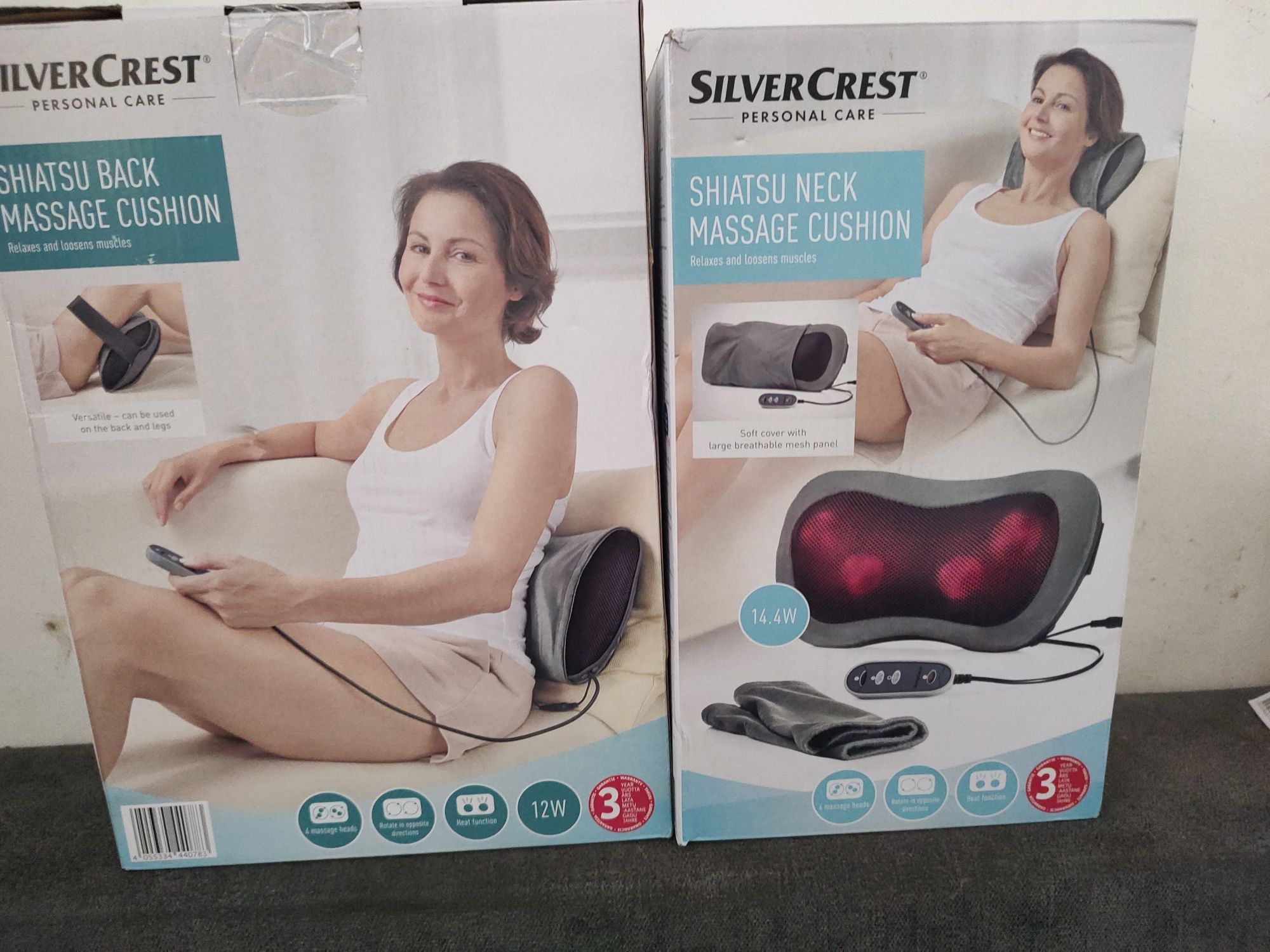 Nowa  poduszka do masażu pleców/nóg silverctest