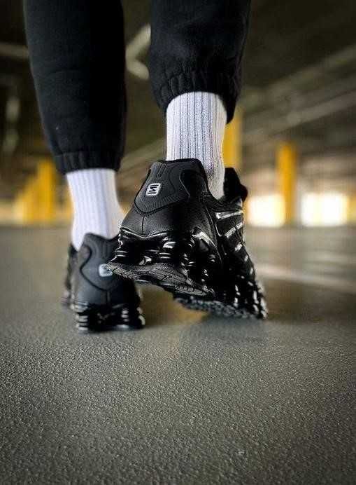 Мужские кроссовки Nike Shox TL Triple Black 40-45 найк Хит