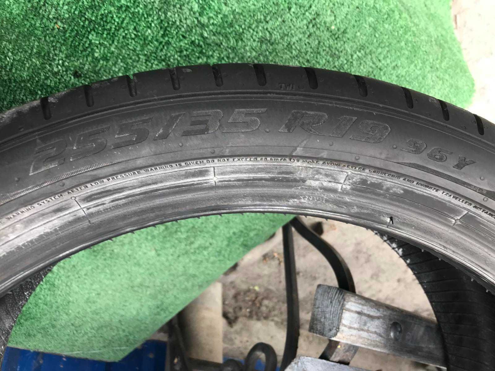 Шини Pirelli 255/35r19 Пара літо б/у склад Оригінал