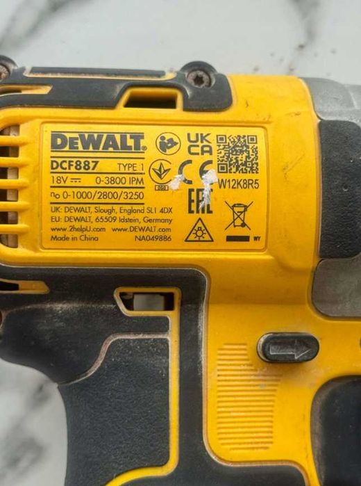 Klucz Udarowy Zakrętarka Udarowa IMPACT DeWALT DCF887N + BATERIA bdb!