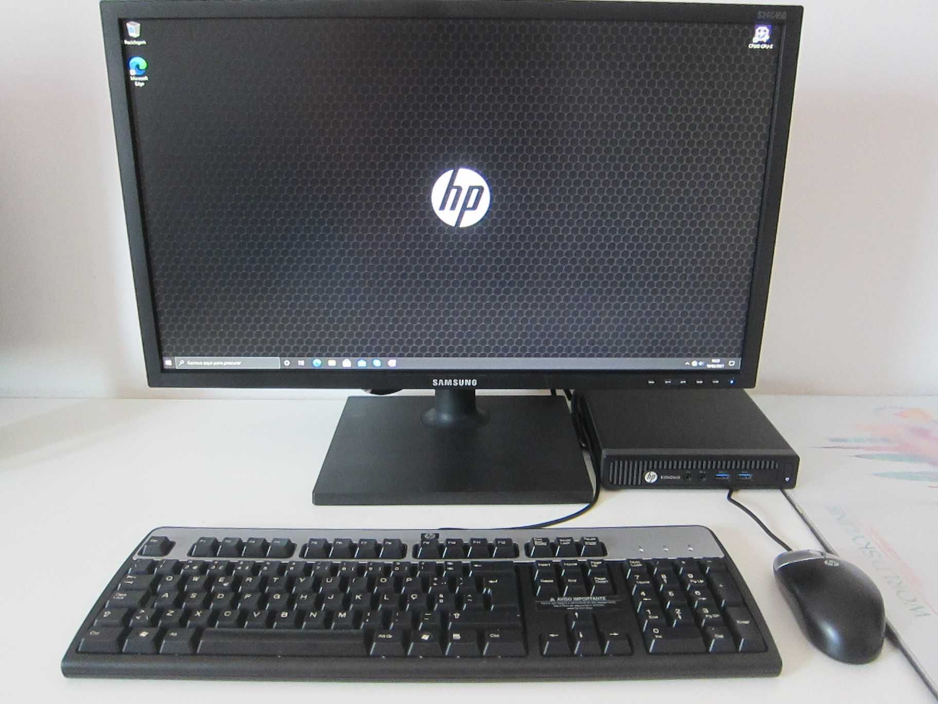 HP 260 Mini ( Core i3-4030U, 8GB DDR3, SSD 128GB ) + Monitor LED 20"