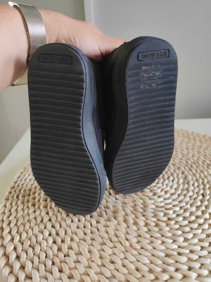 czarne trampki sznurowane rozmiar 24 River Island
