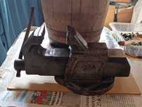 Torno de Bancada antigo de ferro fundido