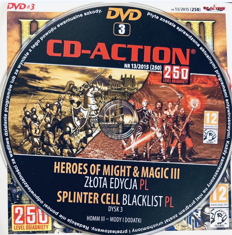 Gry CD-Action 3x DVD nr 250: Heroes Of Might.. III