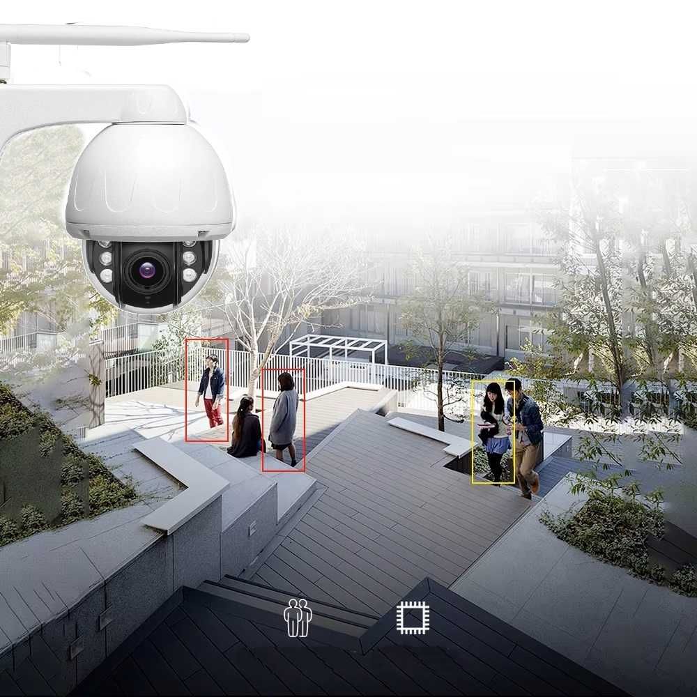Kamera Kopułkowa Obrotowa PTZ Zewnętrzna Wodoodporna IP Wifi 5Mpx