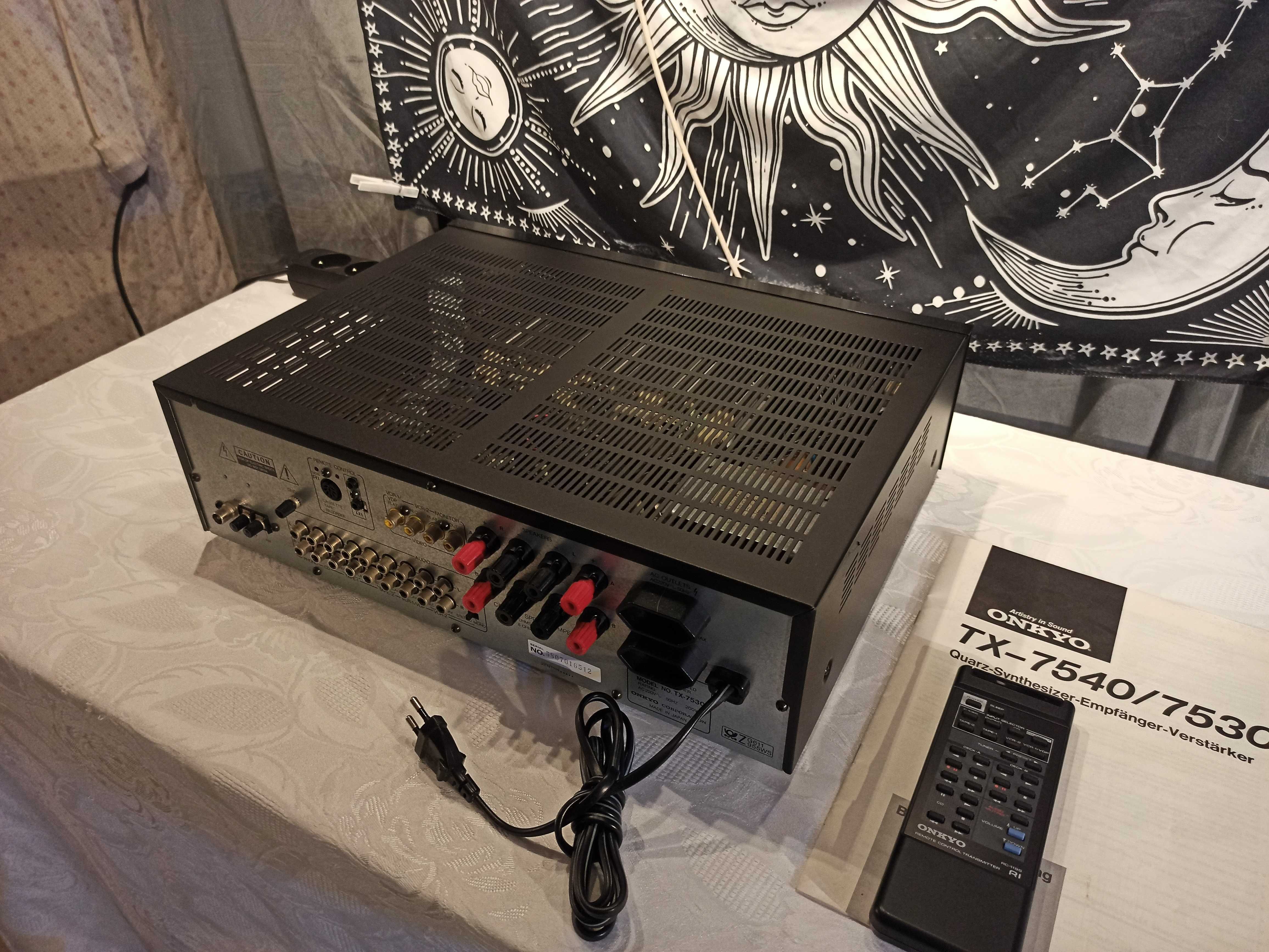 Amplituner wzmacniacz ONKYO TX-7530 z pilotem i instrukcją