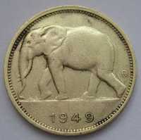 Kongo Belgijskie 1 frank 1949 - słoń