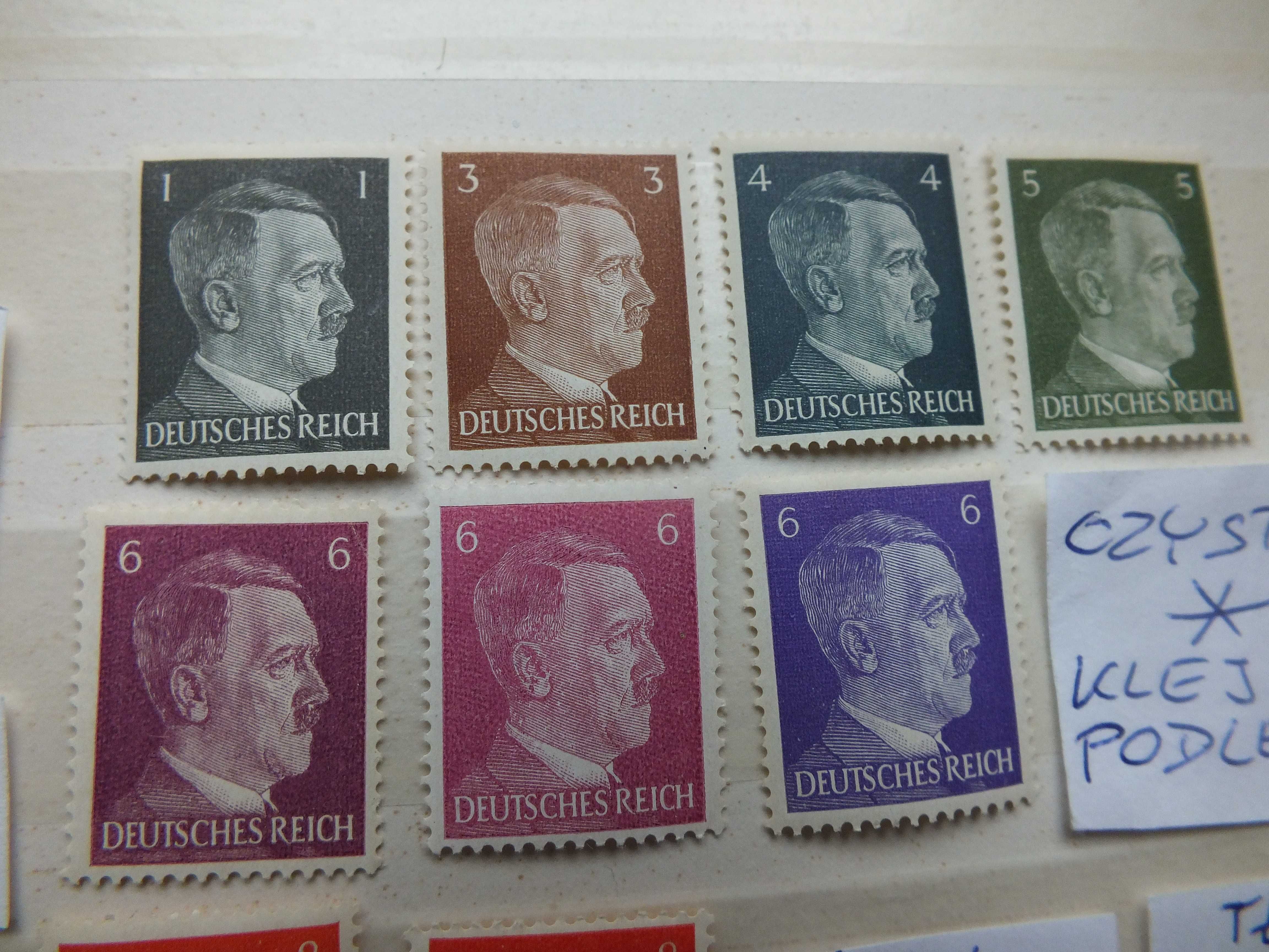 9szt. znaczki Mi 781 odcień Niemcy 1941r. Hitler czyste * Rzesza Reich