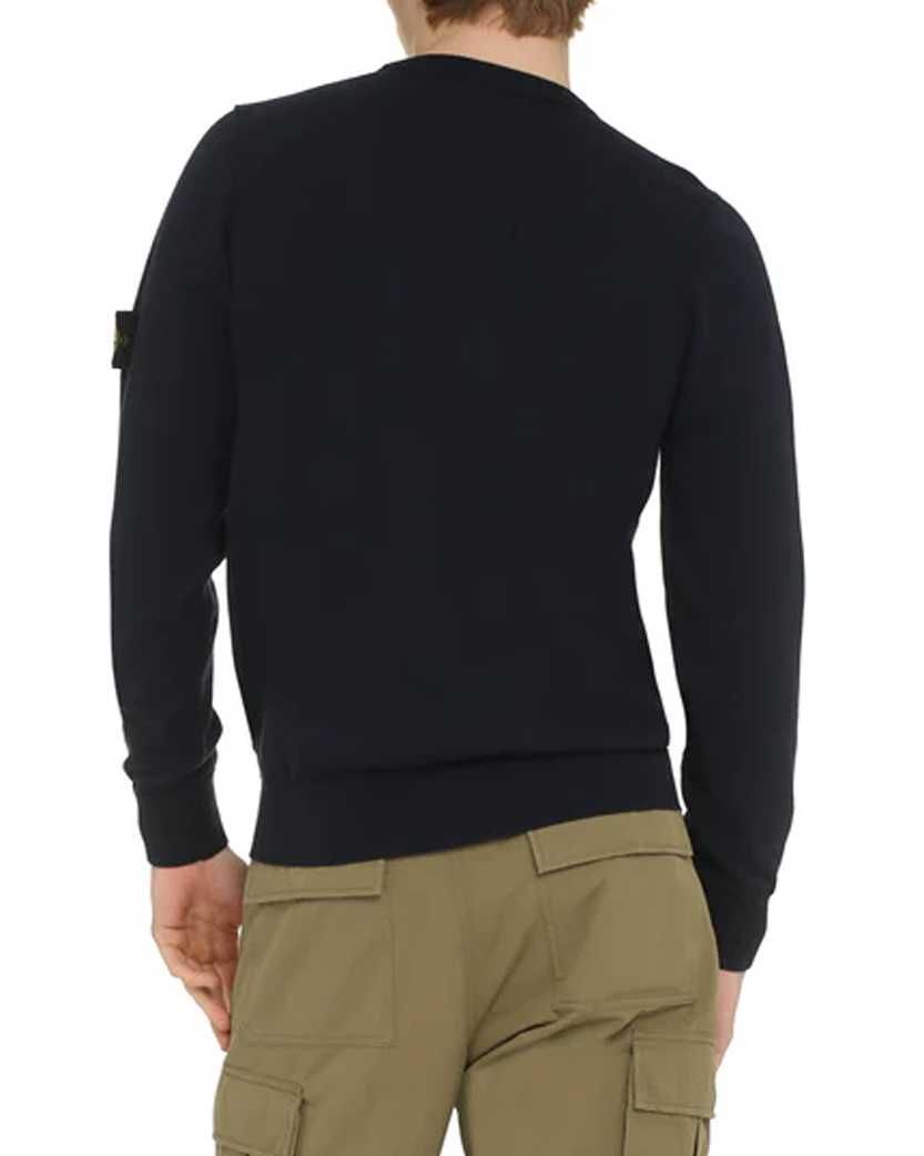 Светр Stone Island 8015540 Cotton Crew-Neck Sweater Blue