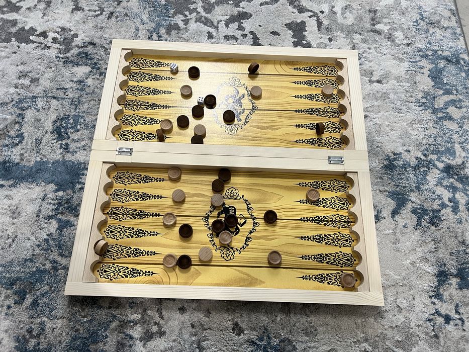 Шахмати шашки нарди 3в1