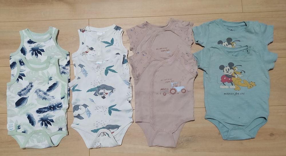 Paka dla bliźniaków body r. 74