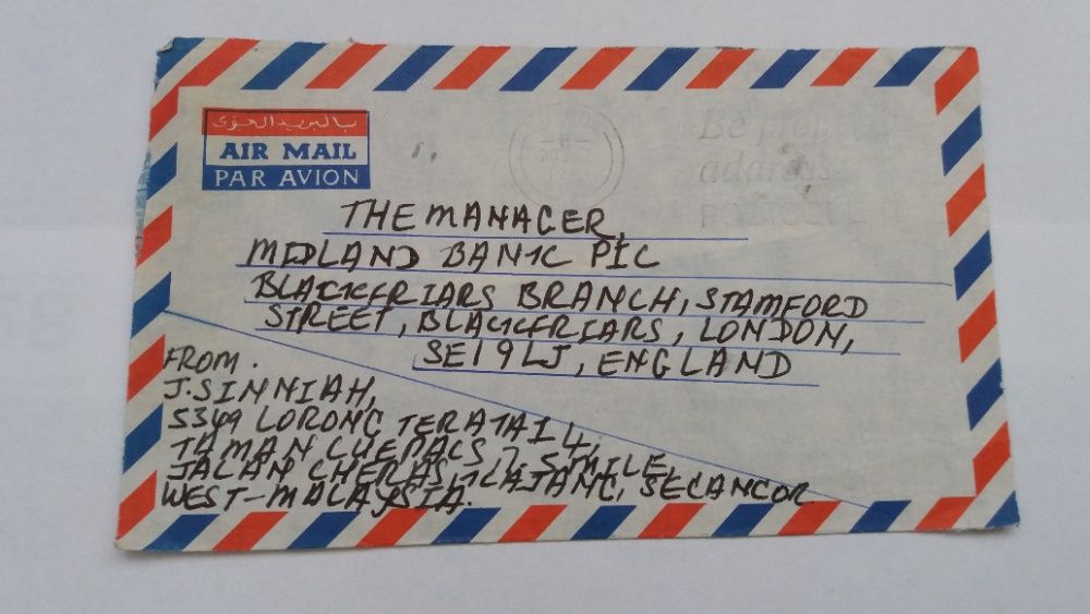 km,koperta pocztowy znaczek Malaysia 20c Rhododendron , 15 c starocie