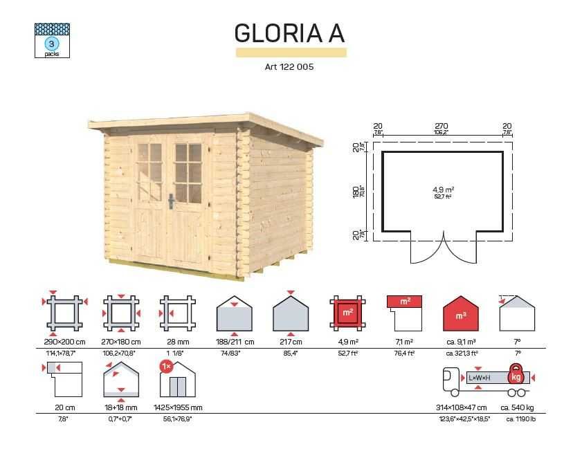 Casa de Jardim Gloria A 5,8 m2 e Gloria D 7,3  m2 casas de madeira.