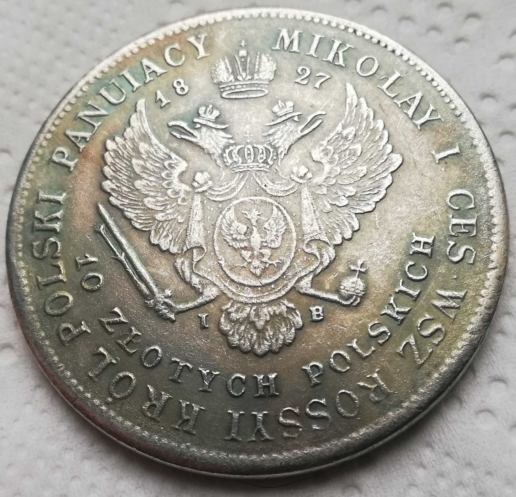 10 dziesięć złotych polskich 1827 IB Mikołaj I