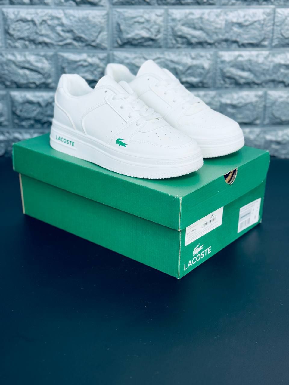 Женские кросовки лакоста белые летние стильные удобные Lacoste