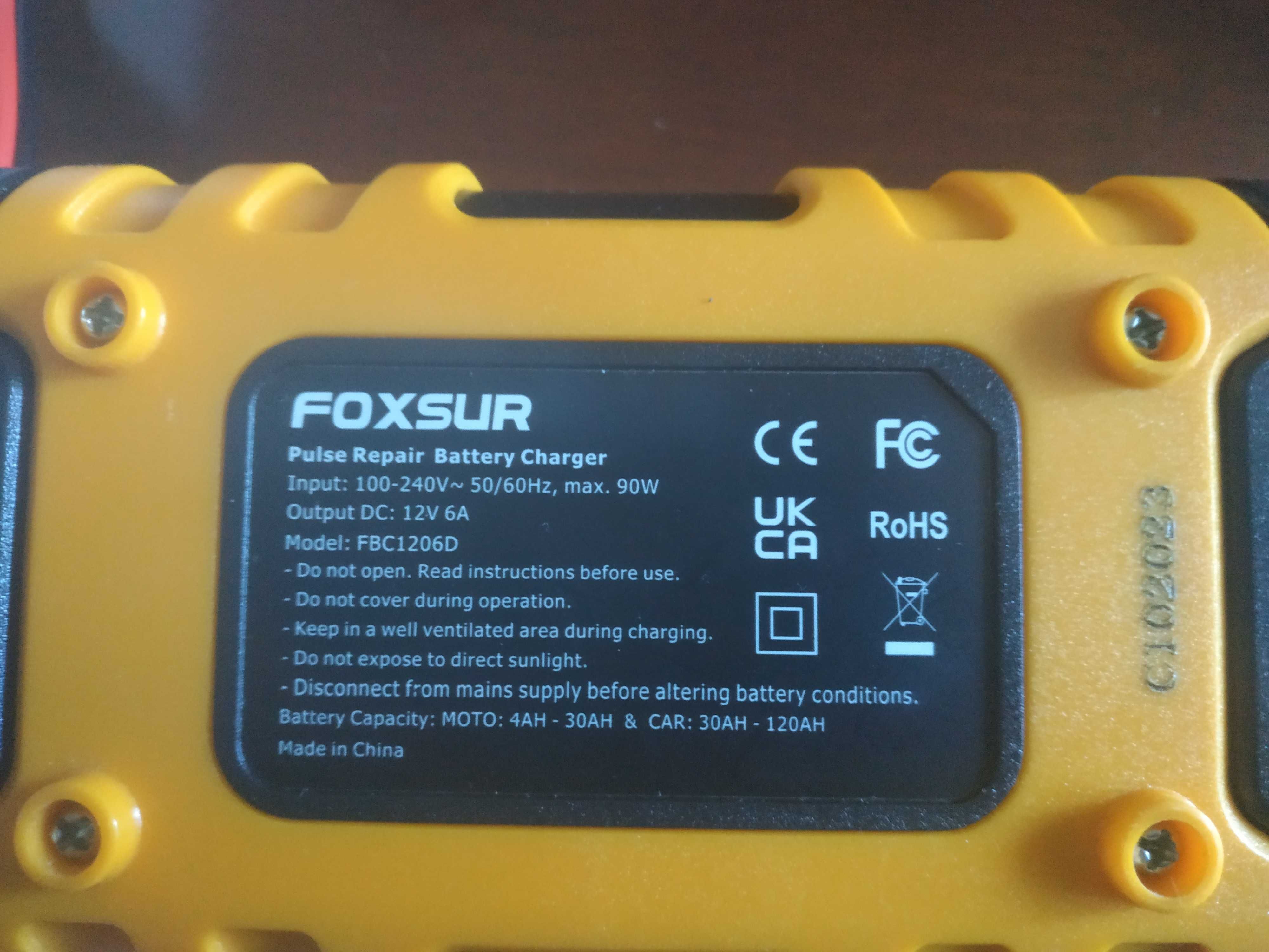 Зарядне автоматичне foxsur 6а, доопрацьований.