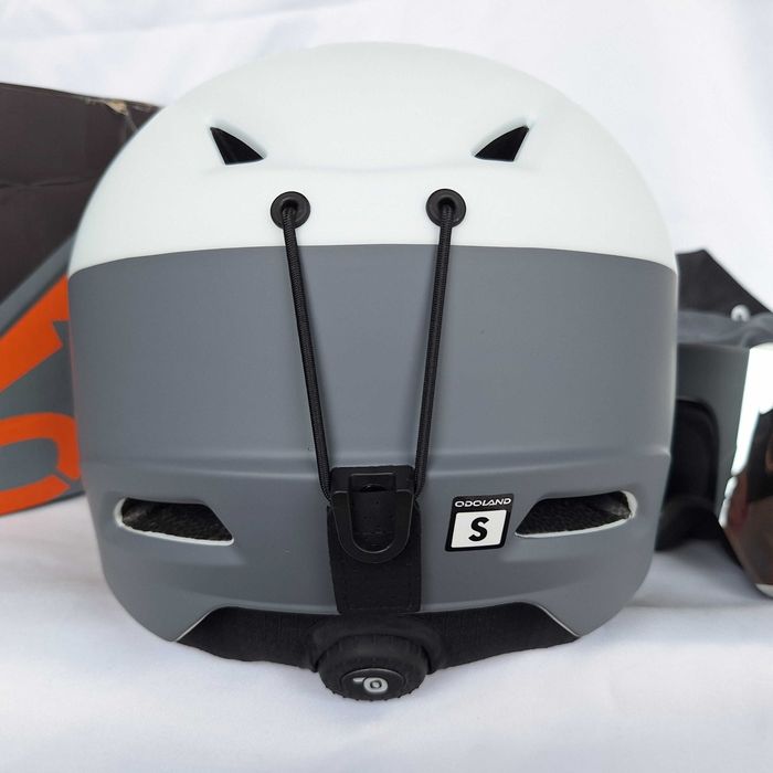 Kask narciarski Odoland SP0735 White Grey S 54-56cm Gogle