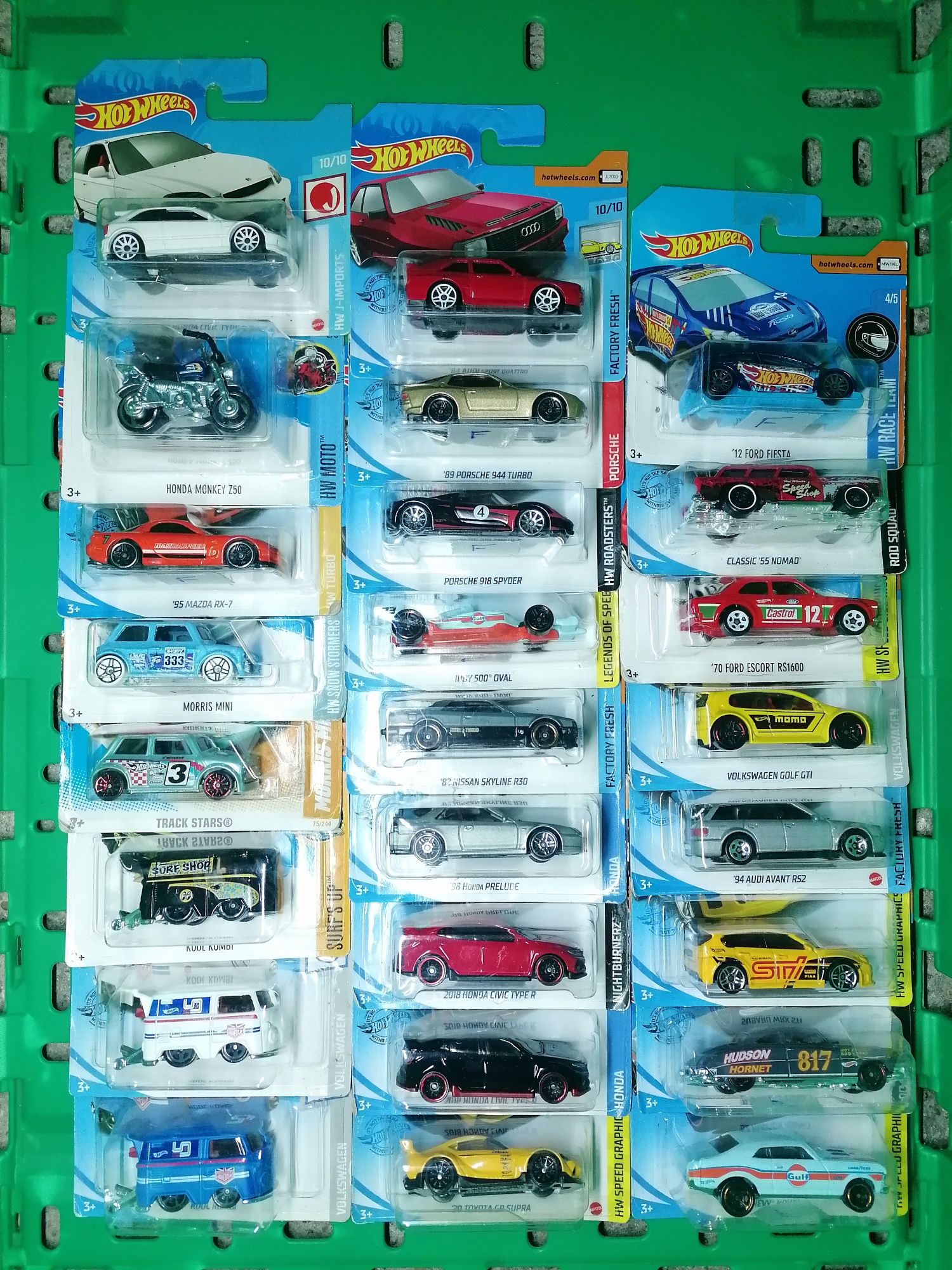 Vários Hot Wheels (2015 até 2021)