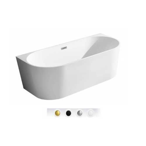 BRAIDER Akrylowa Wanna Wolnostojąca RESTIA 170 cm Biała Przyścienna