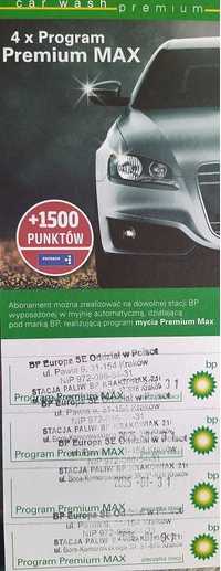 Myjnia BP karnet Premium Max, łącznie 9 myć [4x 01.2025 + 5x 03.2025]