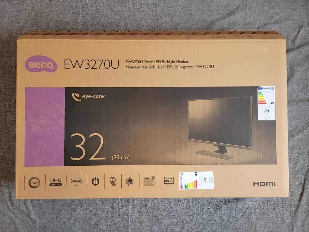 Monitor BENQ EW3270U 32cale, VA, 4k, 2xhdmi, 1xusb c