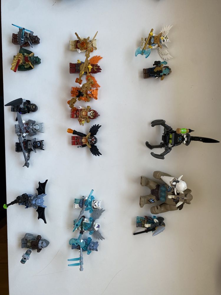 Sets lego ninjago e nexonighs e minifuguras lego chima