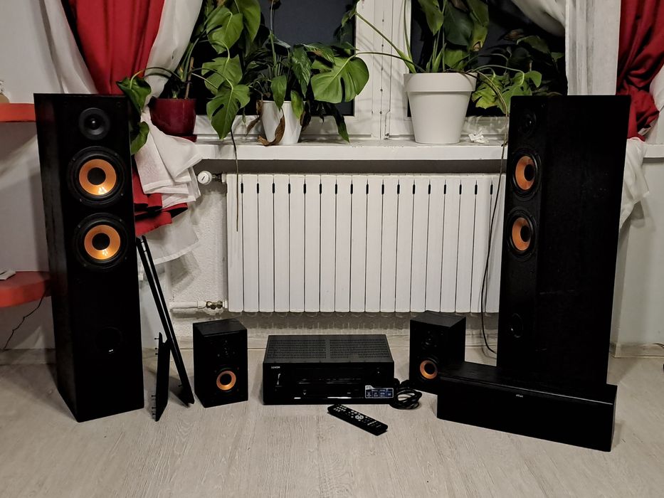 Amplituner Denon x540bt i zestaw kolumn eltax exposure