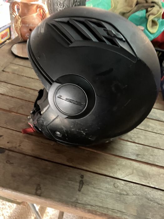 LS2 Airflow L Capacete a jato Preto M