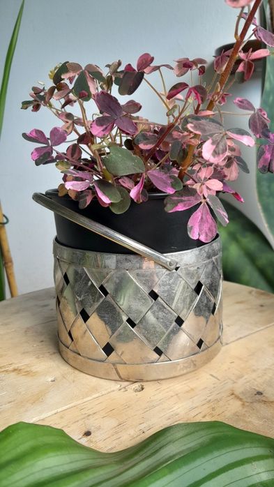 Vintage metalowy koszyk