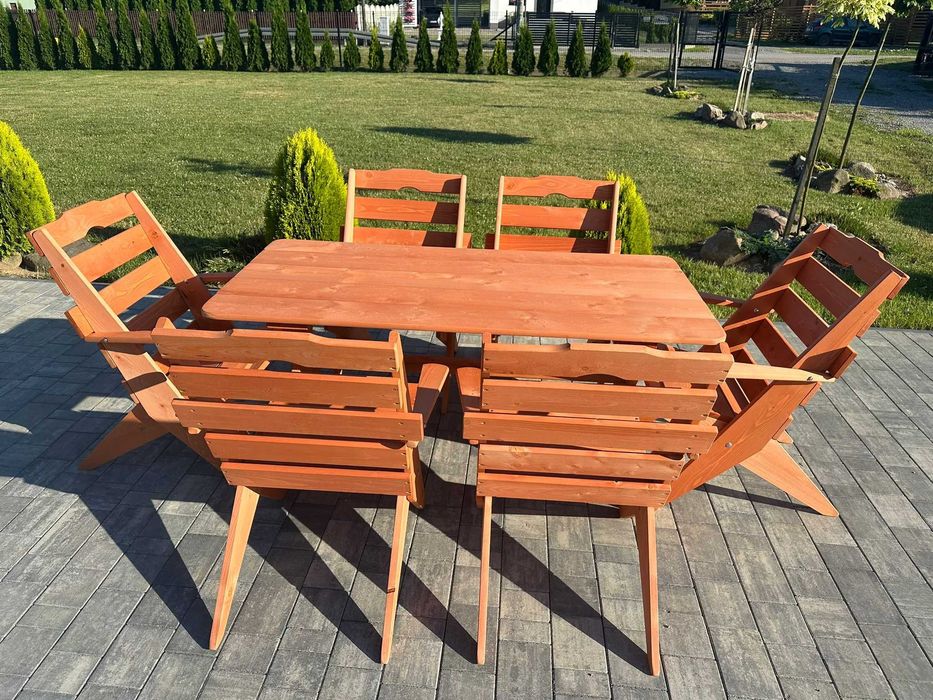 Meble Ogrodowe składane drewniane NOWE solidne i eleganckie