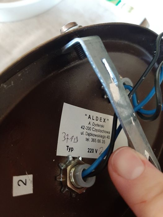 Kinkiet na 2 zarowki styl retro