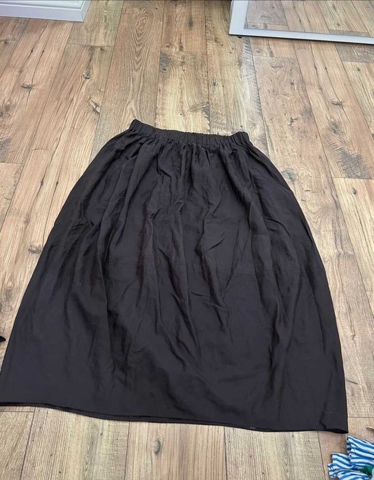 Reserved czarna długa maxi lekka zwiewna spódnica