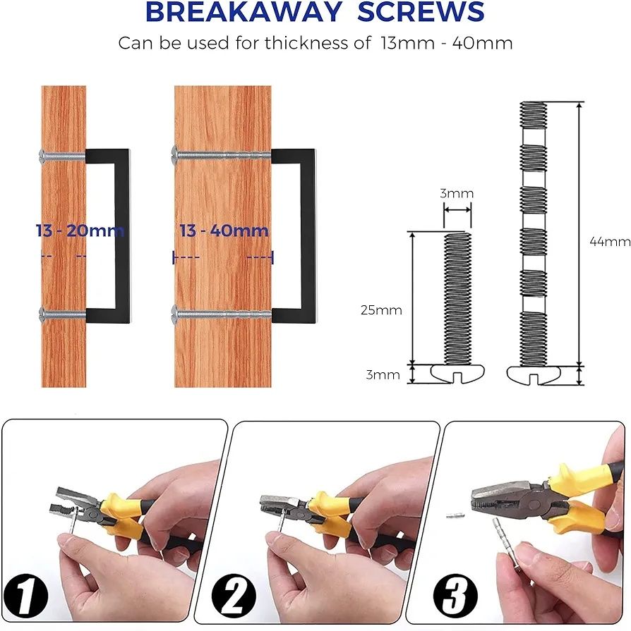 Metalowe uchwyty do szafek 5szt K 462