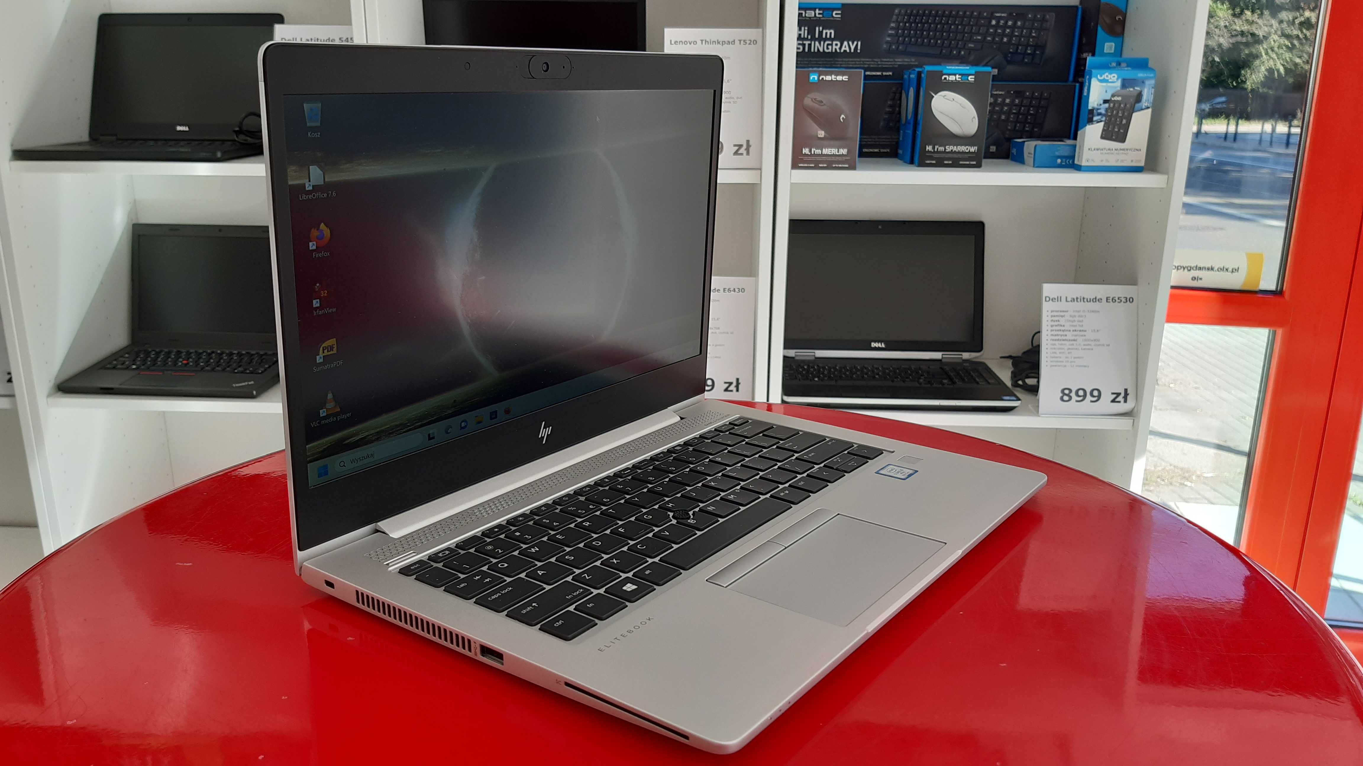 Laptop HP EliteBook 830 G6 13" i5-8gen 8GB 256SSD FullHD Win11 FV Raty