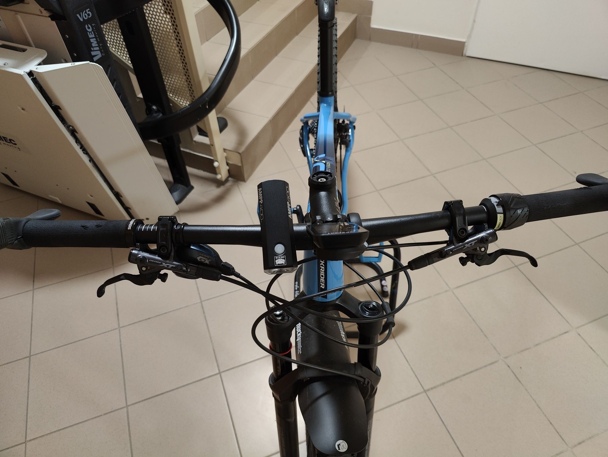 Rower MTB XC Decathlon rockrider xc500 niebieski XT GX Dartmoor 29"