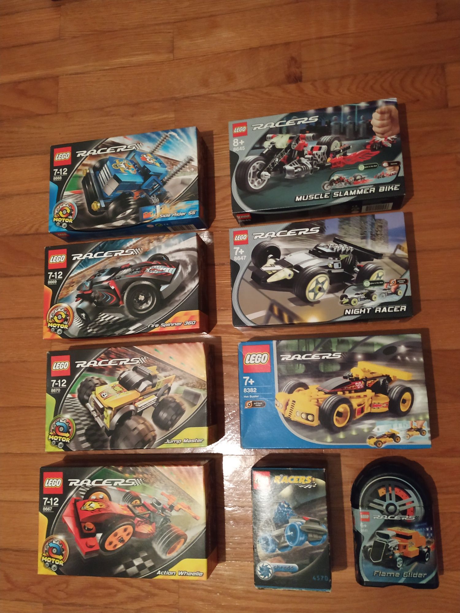Conjunto de 9 Legos Racers