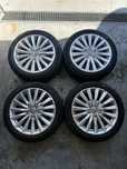 Jantes Audi R17 5X112 com pneus Pirelli 225/45R17 como Novos