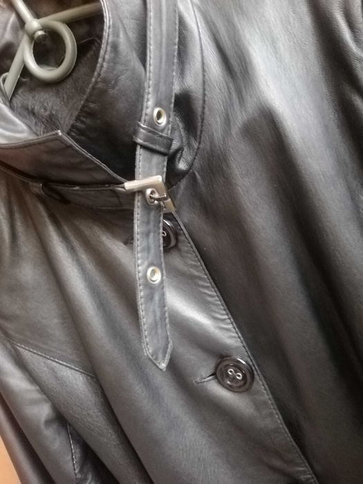 Кожаный пиджак женский