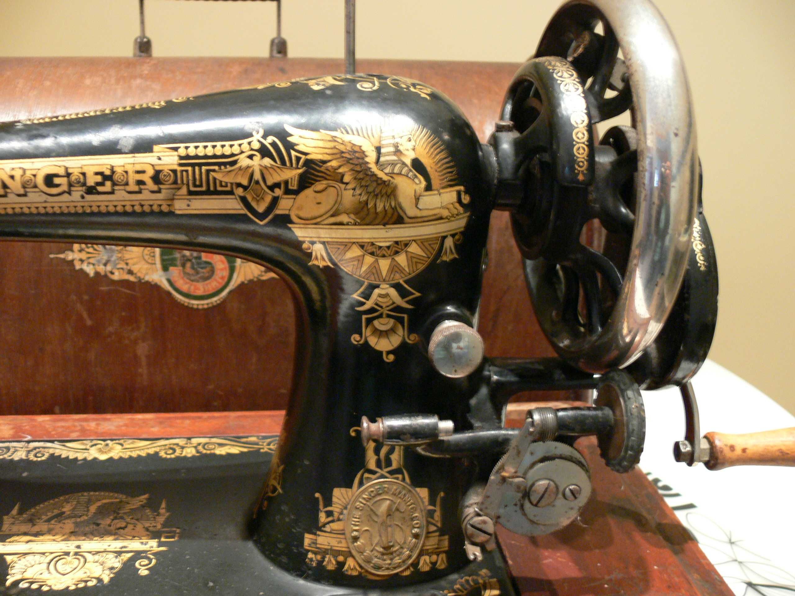 Singer Co Sphinx 27K 1911rok Clydebank antyk maszyna do szycia ręczna