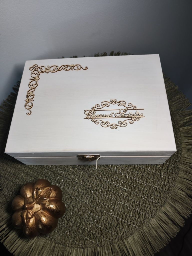 Pamiątka Chrztu Świętego, pudełko prezentowe, box
