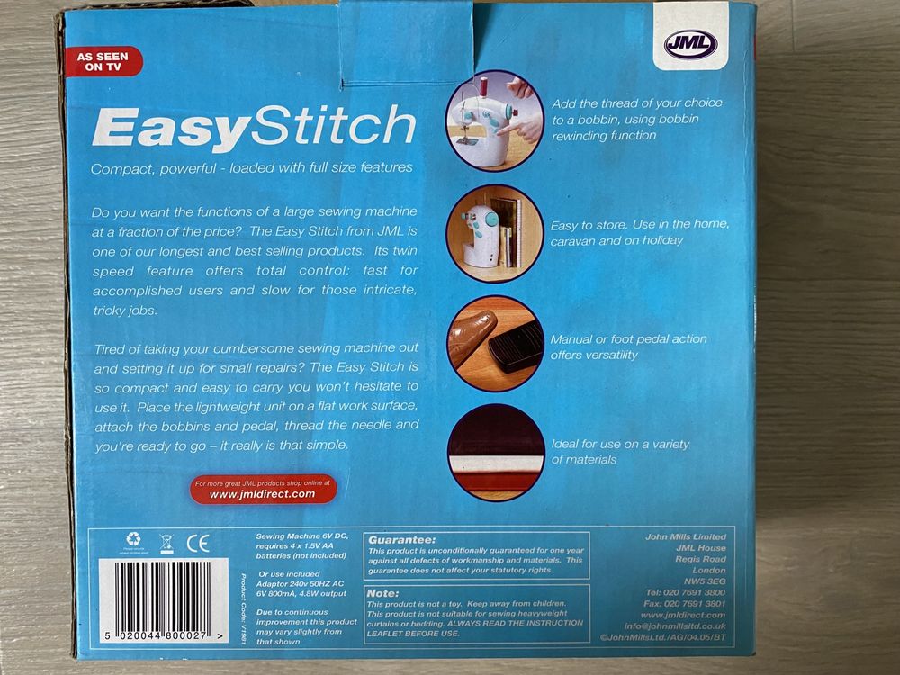 Швейная машина, мини швейная машина JML easy stitch