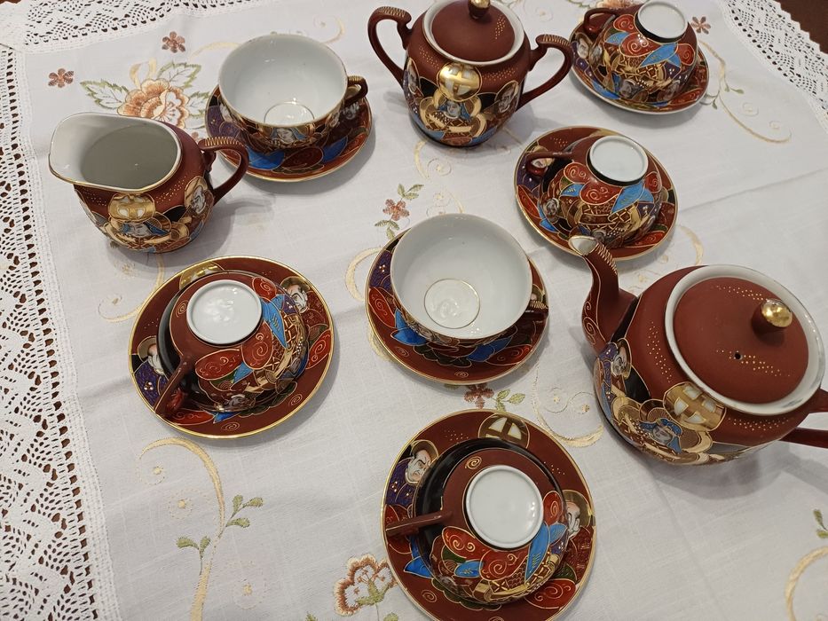 Serviço de chá porcelana chinesa.
