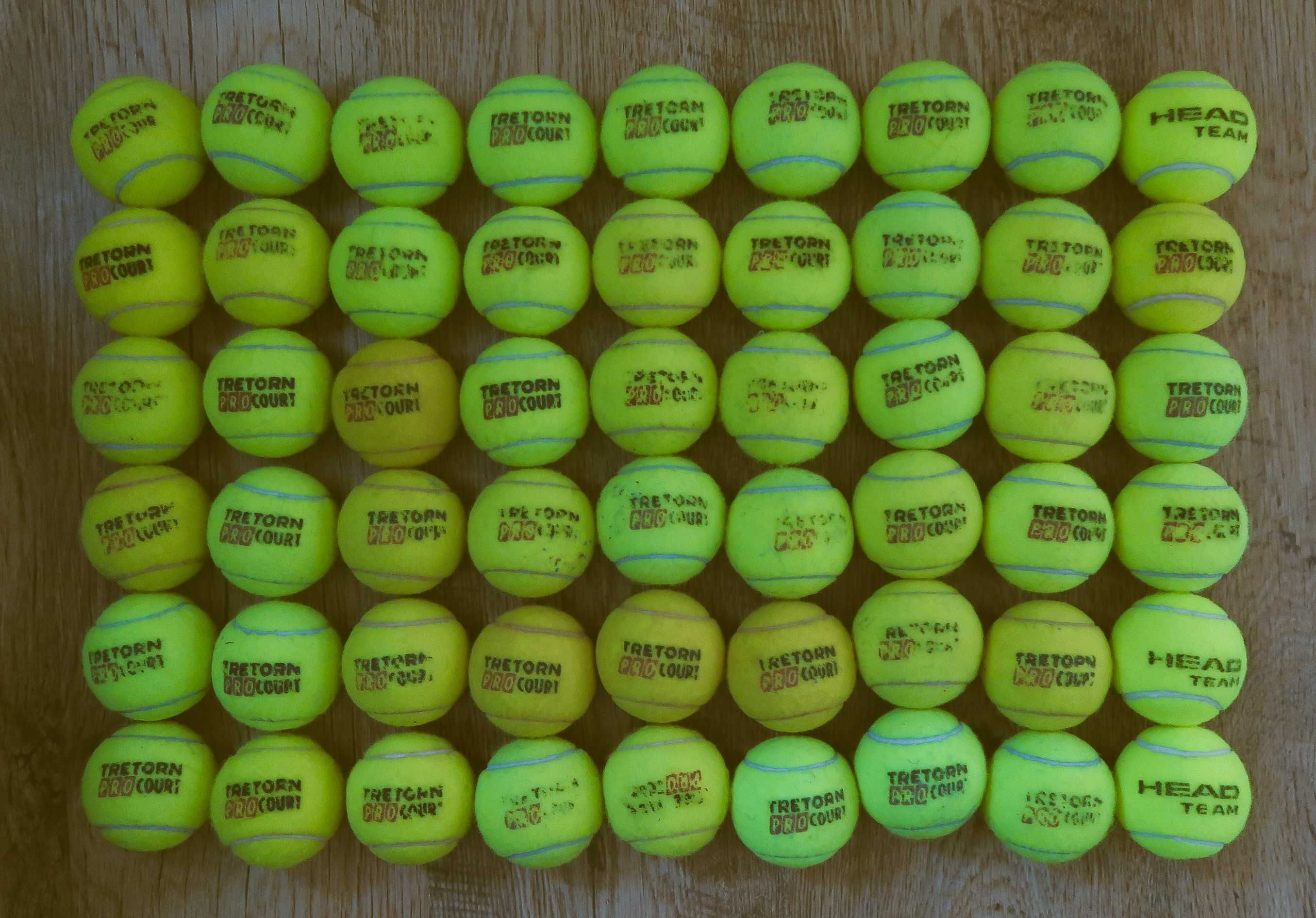 Piłki tenisowe Tretorn PRO Court, używane - 51 sztuk