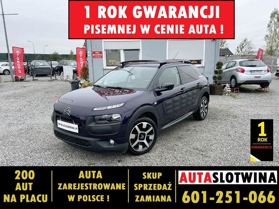 Citroën C4 Cactus 1 ROK GWARANCJI W CENIE AUTA, Zamiana, 1.6 Diesel ! Navi, Temp, Czujni