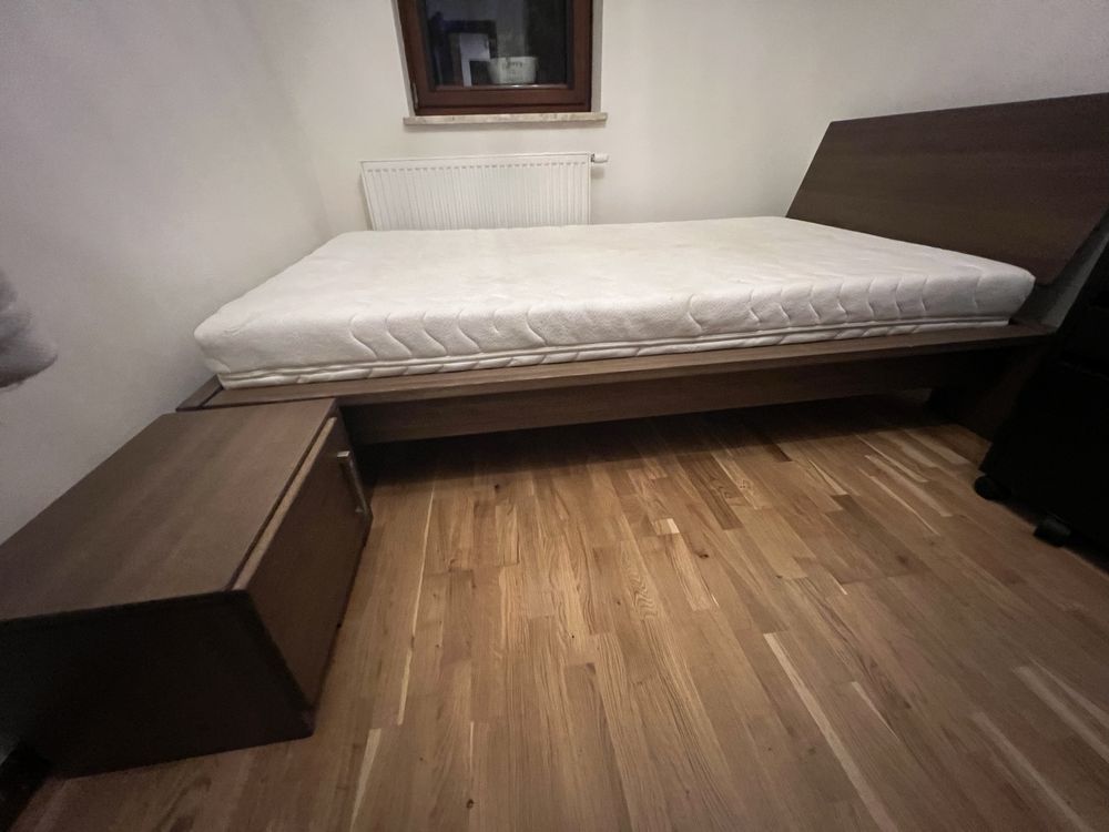 Lóżko drewniane bukowe 120x200, szafka nocna