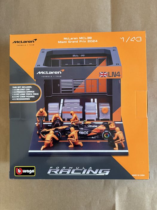 1/43 F1 Pit Stop Diorama Lando Norris #4, 2024