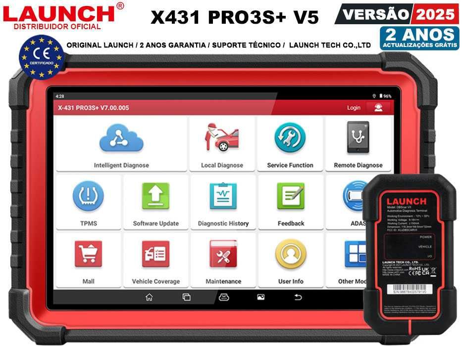 Launch X431 PRO3S+ V5 Maquina Diagnostico OBD Profissional (NOVO)