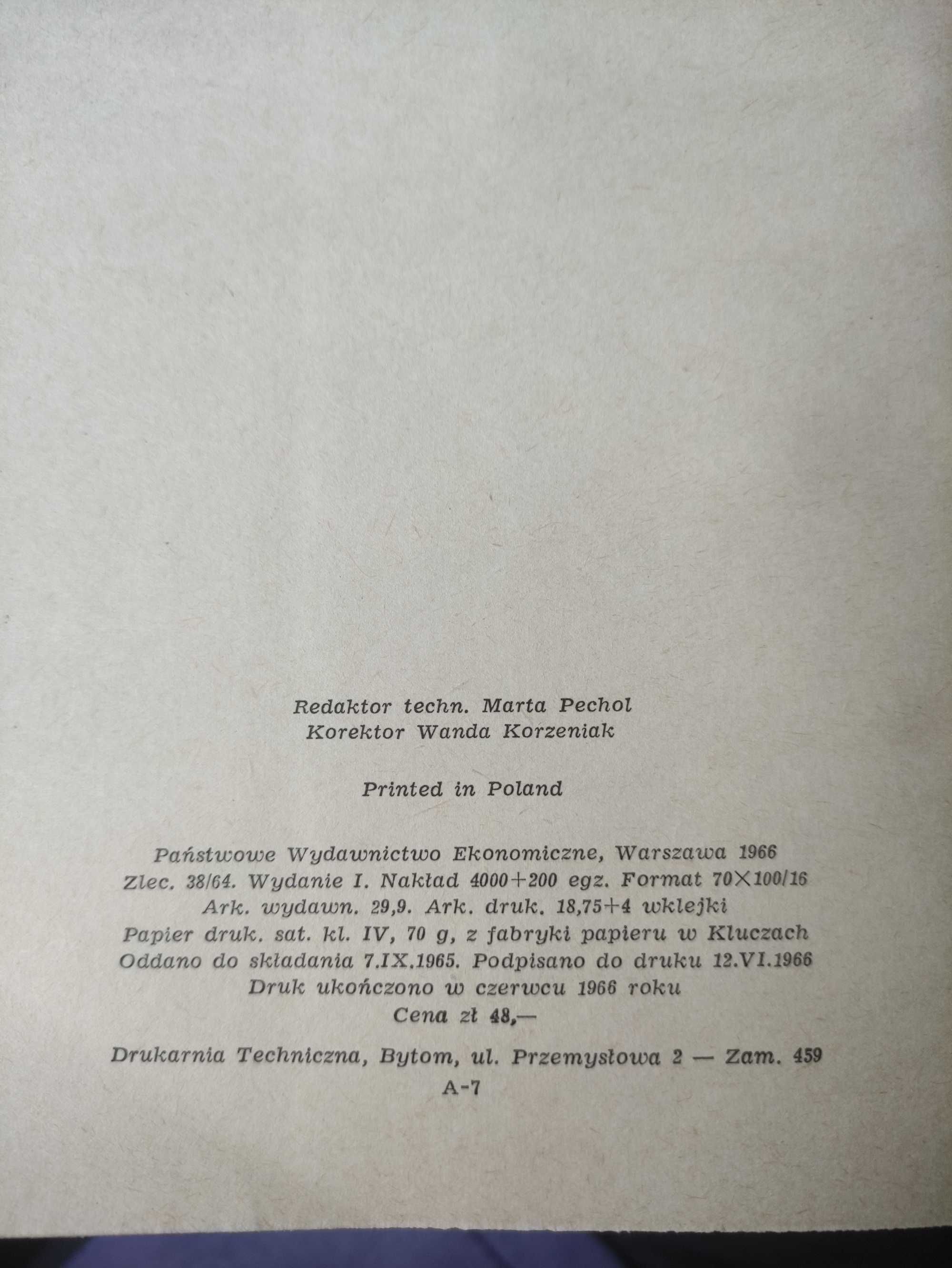 Z.Leskiewicz,, Normowanie zużycia materiałów " PWE 1966
