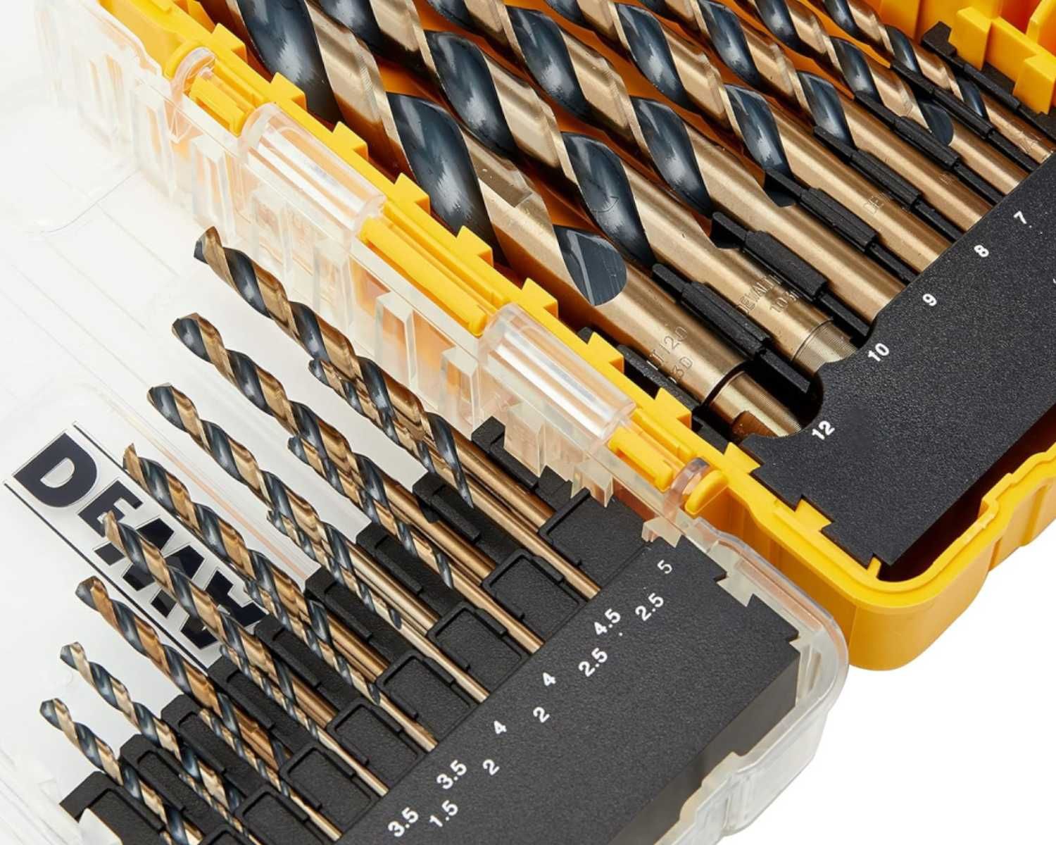 WIERTŁA Do Metalu DeWalt 23 Sztuk HSS-G Black & Gold 1-12mm