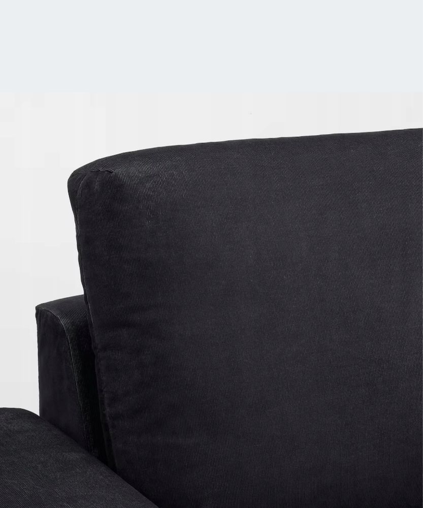 Czarny narożnik Vimle ikea jak nowy